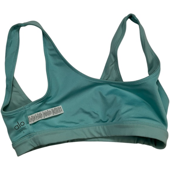 NWOT ALO Yoga ambient logo bra Blue Quartz‎ Size Small - Picture 7 of 10